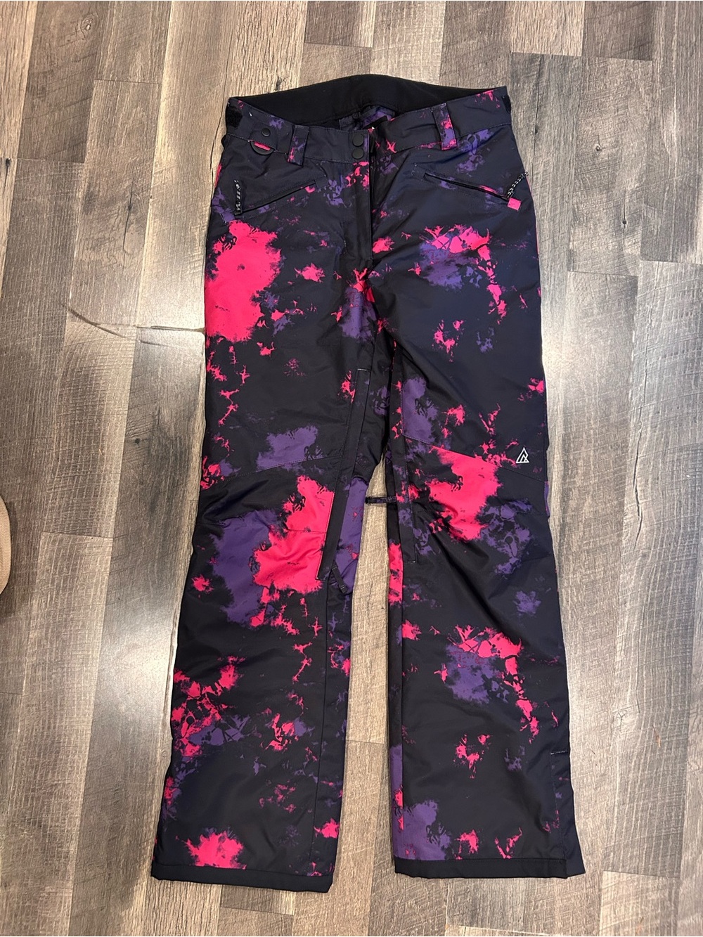 Women’s Snow Pants with Pink & Purple Print
